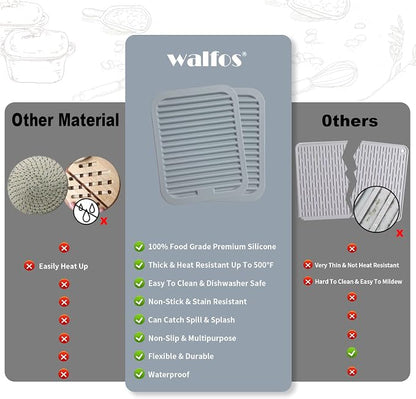 Walfos Silicone Trivets for Hot Pots and Pans - Image 5