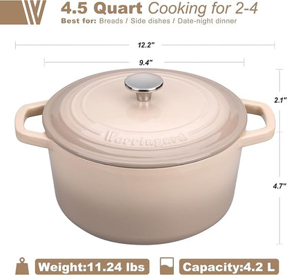 VORRINGARD Enameled Cast Iron Dutch Oven Pot - Image 2