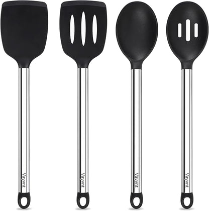 Vayvnt Silicone Cooking Utensils Set by Vayvnt