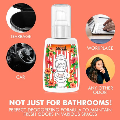 Toilet Spray, Hibiscus Blossom, Bathroom Toilet Odor Eliminator, Air Freshener - Image 6