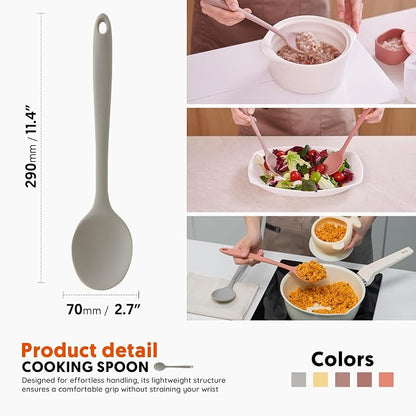 Multi Platinum Silicone Cooking Spoon - Image 2