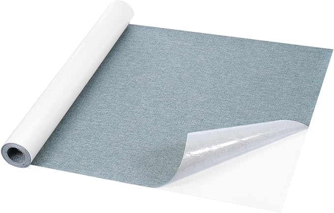 Repair Patches Repair Tape Self-Adhesive DIY Repair Patch Linen Gear Patch for Sofa, Furniture, Chair, Clothing,Tents,17x79 Inch,Slight Blue