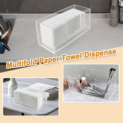 2Pack Acrylic Paper Towel Dispenser, Napkin Holder - Image 6