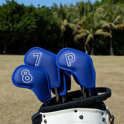 Montela Golf Iron Covers, Golf Iron Head Covers Leather Golf Iron Covers Set - Image 4