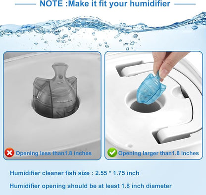 10PC Humidifier Cleaner Fish Universal Humidifier Tank Cleaner Works in All - Image 6