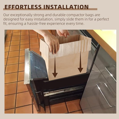 Calvana Super Strong Compactor Bags, Heavy-Duty Kitchen Paper Trash Bags - Image 5