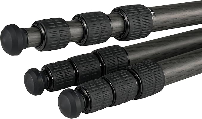 Leofoto Carbon Fiber Travel Tripod with 360° Ball Head, Lightweight Compact Professional Camera Tripod, Weight 4lbs, Max Loads 33lbs/15kg (LS-324CX+LH-40)