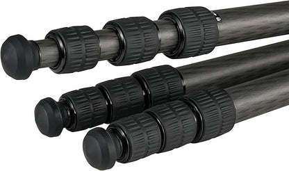 Leofoto Carbon Fiber Travel Tripod with 360° Ball Head, Lightweight Compact Professional Camera Tripod, Weight 4lbs, Max Loads 33lbs/15kg (LS-324CX+LH-40)