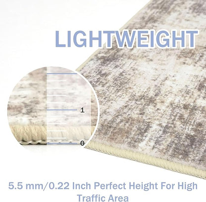IOHOUZE Abstract Runner Rug 3x16 Ft Long Washable Runners - Image 5