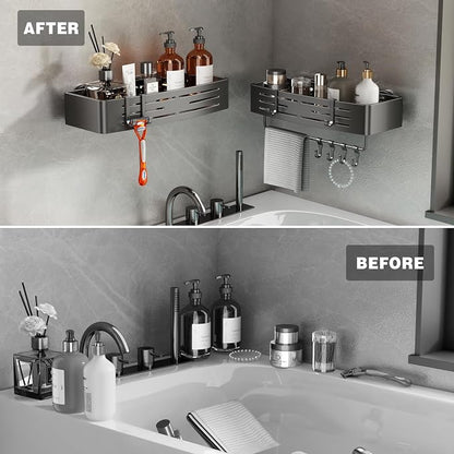 Voldra Shower Caddy Suction Cup, 3 Pack Shower Shelves - Image 6