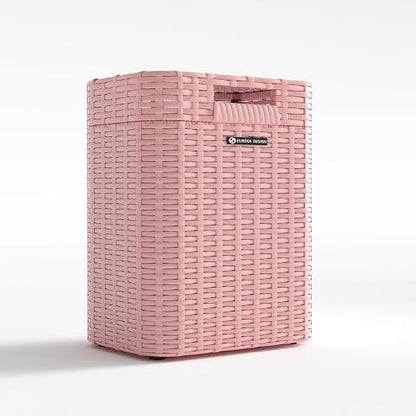 Ypati Handwoven 4 Gallon Rattan Trash Can - Image 7