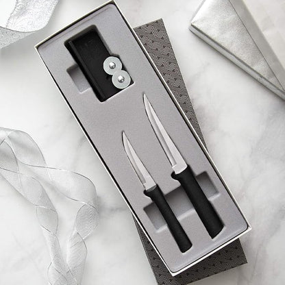 Rada Cutlery Paring Plus Sharpener Set, 3-Piece Knife Set - Image 6