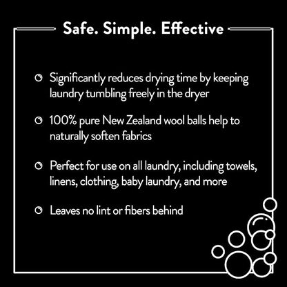 Molly's Suds Wool Dryer Balls | Natural Fabric Softener, Hypoallergenic - Image 3