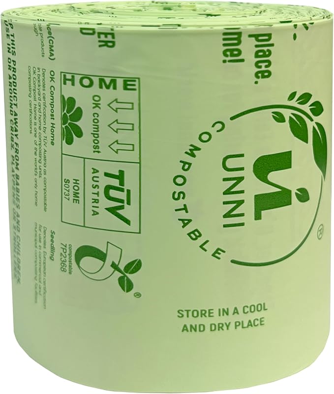 UNNI Compostable Trash Bags, 4 Gallon / 15 Liter, Extra Thick 0.75 mil Small - Image 5