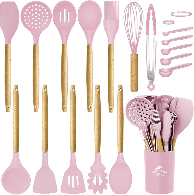 MIBOTE Silicone Cooking Kitchen Utensils Set by MIBOTE