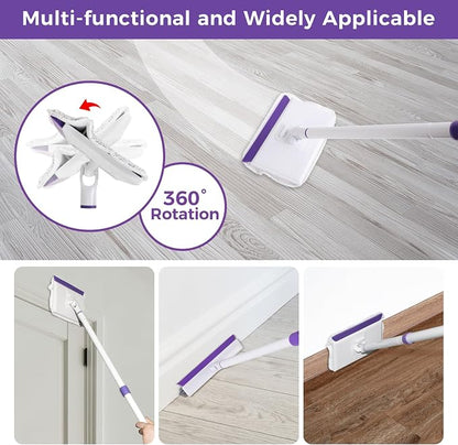 Baseboard Cleaner Tool with Handle 2.0, Dust Trapping and Locking, 5 Reusable - Image 7