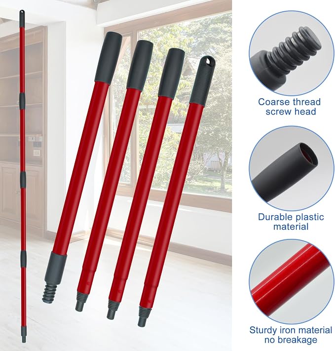 Spin Mop Replace Head, Mop Handle and Base Compatible - Image 5