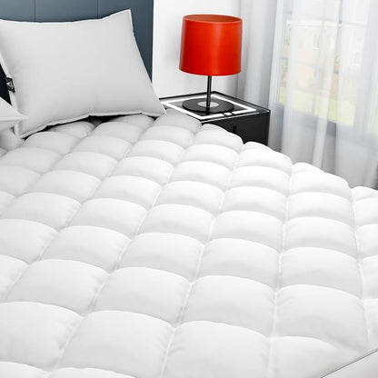 Sunflower California King Mattress Pad, Hypoallergenic Cotton Mattress Cover by SunflowerHometexUS