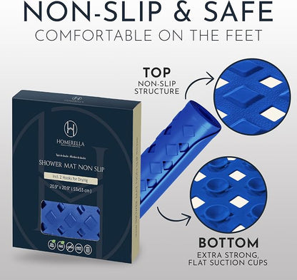 Homerella Anti Slip Shower Mat | Anti Mold Non Slip Bathtub Mat - Image 5