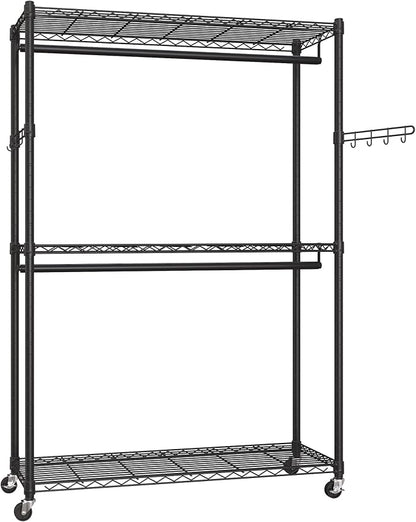 SONGMICS Heavy-Duty Rolling Clothes Rack, Garment Rack, Portable Closet - Image 7