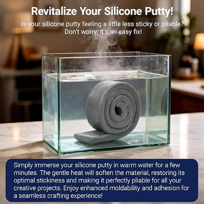 Moldable Silicone Putty, Waterproof, Stay Pliable, Good Plasticity - Image 2