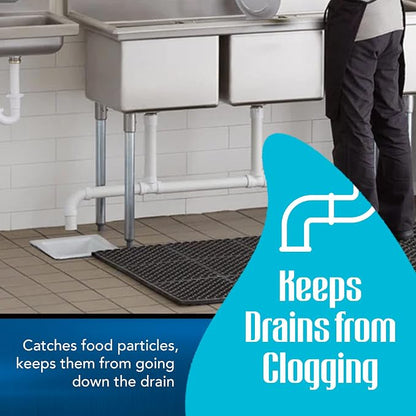 6.5-inch Floor Drain Cover Alternative, Square Sink Drain Basket - Image 6