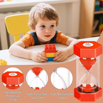 Hourglass Sand Timer 1 Minute, Unbreakable 1m Sand Clock, Plastic SandWatch 1 - Image 3