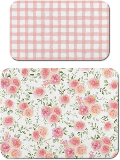 Dish Drying Mat for Kitchen Counter 2 Pack by Unknown