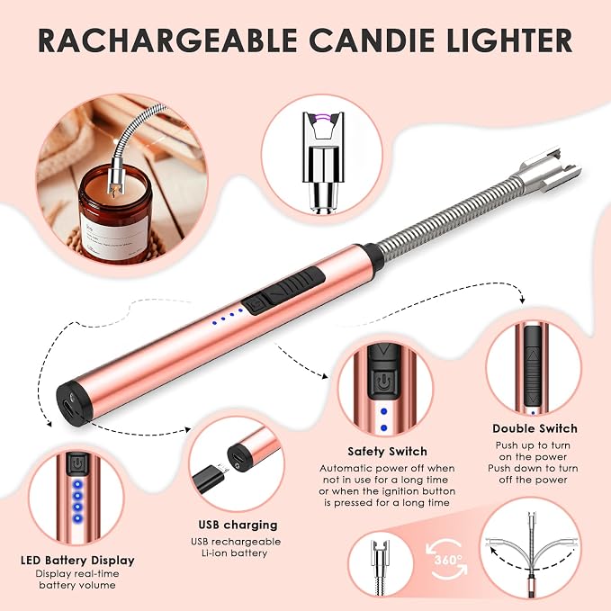 5 in 1 Candle Accessory Set, Candle Wick Trimmer Cutter Set, Candle Wick Dipper - Image 2