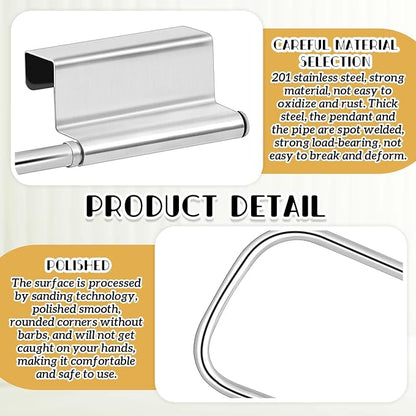 Yaocom 12.4 Inches Cabinet Door Paper Towel Holder Camper Under Sink No - Image 4