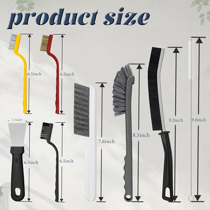 15pcs Crevice Cleaning Brush, Hard Bristle Brushes, Grout Cleaner Brush - Image 2