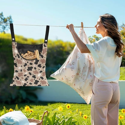 Clothes Pin Hanging Bag, Clothes Pins Bag Holder Outdoor Stylish Clothespin Bag - Image 2