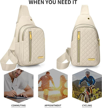 Small Sling Bag For Women Men Casual Crossbody Sling Backpack