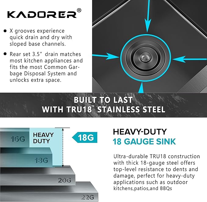 13 x 15 Inch Black Drop In Small Kitchen Sink, Single Bowl Topmount Bar Prep Sink - 18 Gauge Stainless Steel with Basket Strainer