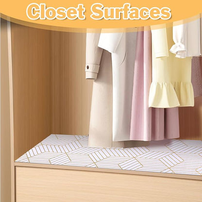 Shelf Liners for Kitchen Cabinets 11.8 x 236.2In Non Adhesive Shelf Liner Paper - Image 8