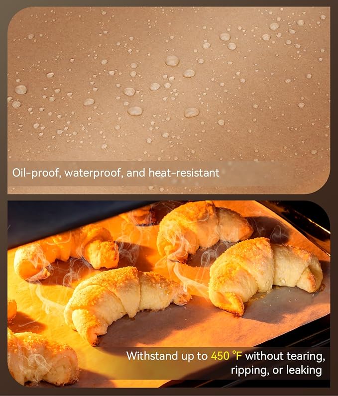 200 Pcs Parchment Paper Sheets, 9x13 In Non-Stick Precut Baking Parchment - Image 5