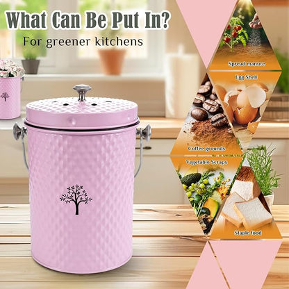 AOSION Countertop Compost Bin Kitchen，Odorless Indoor Compost Bin - Image 4