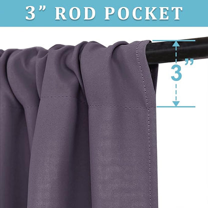 RYB HOME Bedroom Curtains Blackout - Image 2