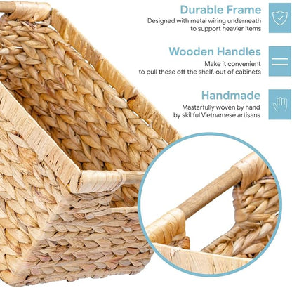 Large Wicker Basket Rectangular - Image 3