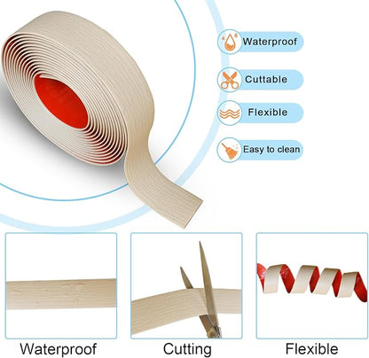 Floor/Door Flat Transition Strip & Self Adhesive Floor Vinyl Floor Edge Trim - Image 3