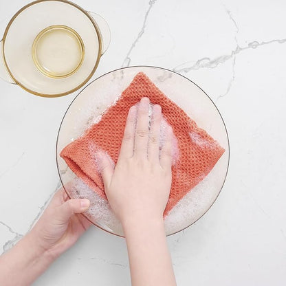 Homaxy 100% Cotton Waffle Weave Kitchen Dish Cloths, Ultra Soft Absorbent Quick - Image 4