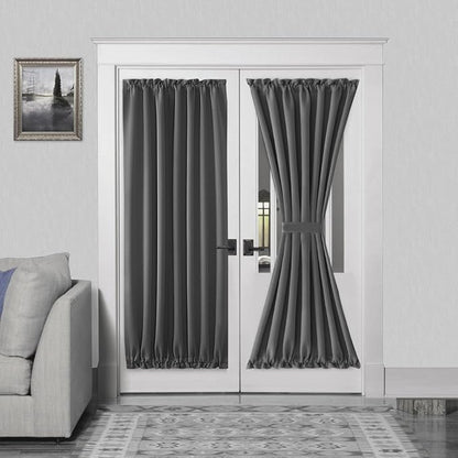 DWCN French Door Curtains – Rod Pocket Thermal Blackout Curtain by DWCN