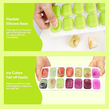 Ice Cube Trays 4 Pack, Airabc Silicone - Image 6