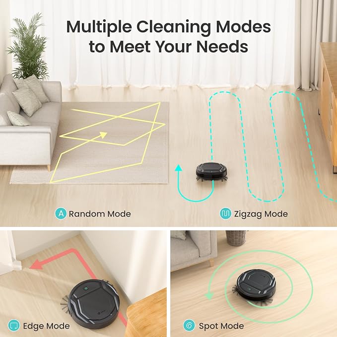 Lefant Robot Vacuum Cleaner M210 Pro, 2200Pa Suction, 120 Min Self-Charging - Image 3