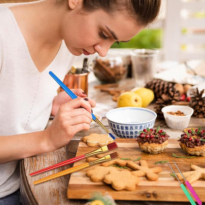 14 Pcs Cookie Decorating Tool Set, Easter Fondant Cake Decorating Brushes - Image 3