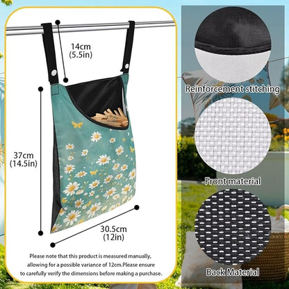 Clothespin Bag for Clothes Pin Holder for Outside and Clothes Line Pins - Image 6