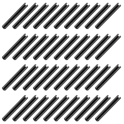 MECCANIXITY 60Pcs Slotted Split Roll Pins 7/50 Inch Dia. 1-1/5 Inch Length 65Mn by MECCANIXITY