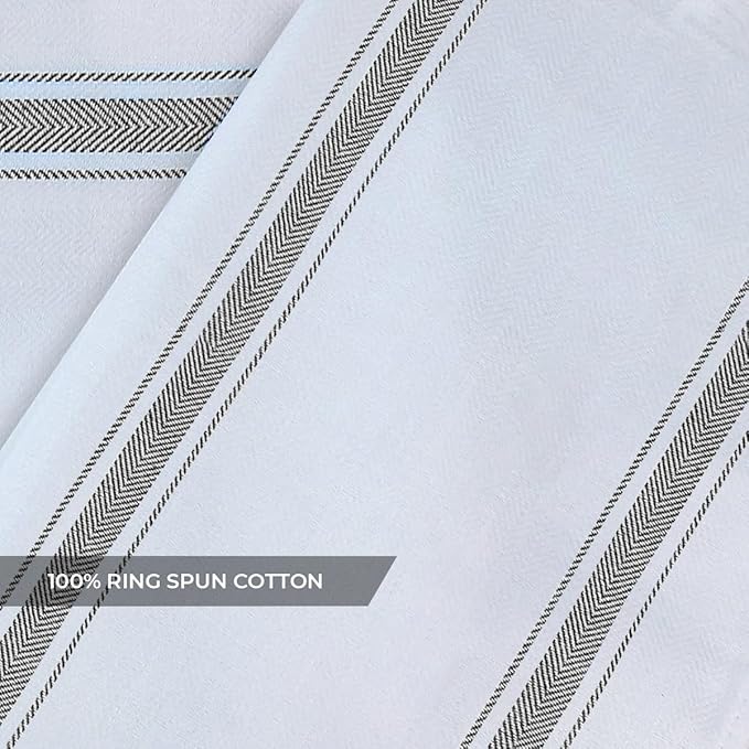 Dish Towels Set (Value Pack of 15) Size 15x25 Inch, 100% Cotton Soft & Absorbent Linen Kitchen Towels, Tea Towels, Reusable Cleaning Cloths for Household Cleaning (Grey)