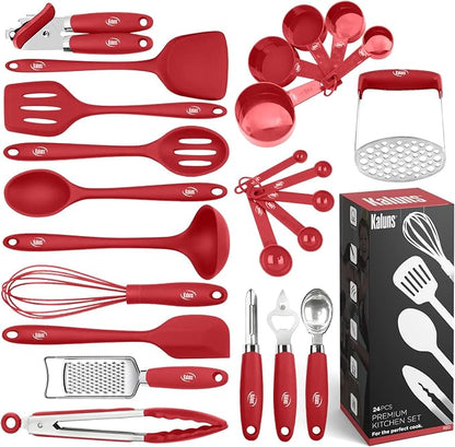 Kaluns Silicone Kitchen Utensils Set 24 Pcs Cooking Utensils Set by Kaluns%C2%AE