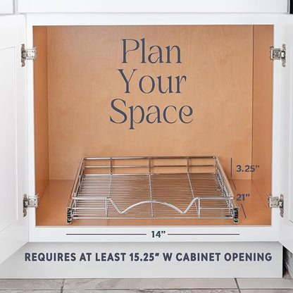 HOLDN’ STORAGE Pull Out Cabinet Organizer, Heavy Duty Caddy w/Lifetime Limited - Image 7